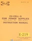 Ex-cell-o-Excello EDM 222-, Power Supplies, Install Operations Maint and Parts Manual-222-25-1-222-50-2-01